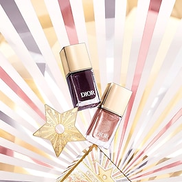 Dior Vernis - Vernis à ongles prune et top coat pailleté en édition limitée