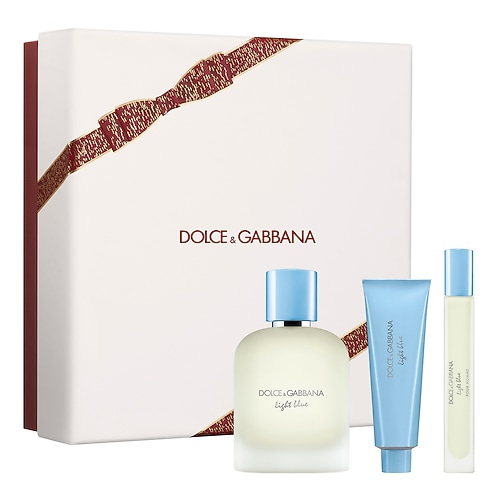 Dolce & Gabbana - Light Blue Pour Homme – Set Eau de toilette with Shower gel and Travel Spray | 7.98809e+12 - ml + ml + ml