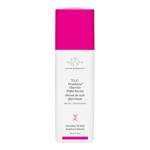 T.L.C. Framboos™ Glycolic Night Serum - Siero Notte Con Acido Salicilico, DRUNK ELEPHANT