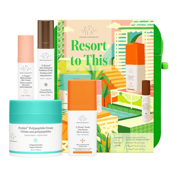 Resort to This™ - Æske med plejeprodukter til morgenen, DRUNK ELEPHANT