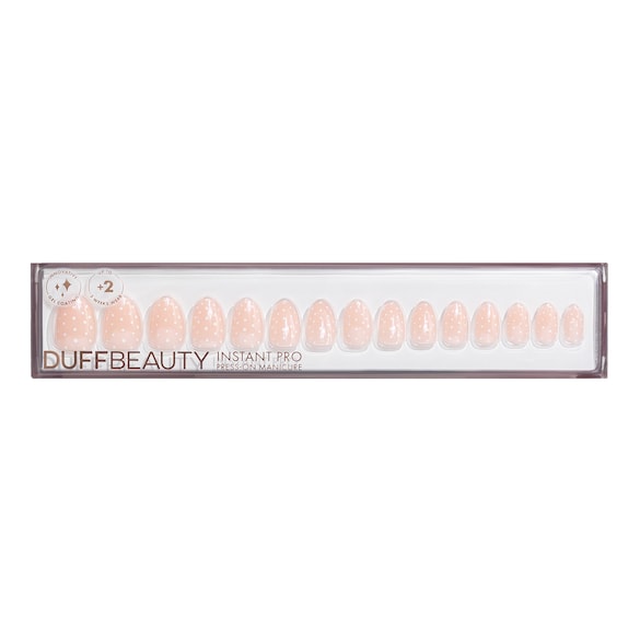Glazed Polka, Short Almond - Instant Pro Press-on Manicure, DUFFBEAUTY
