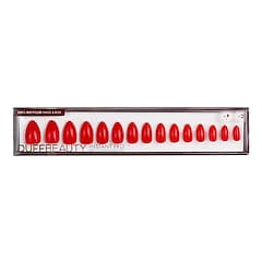 Ruby Red, Medium Almond - Press-on naglar, DUFFBEAUTY