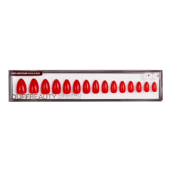 Ruby Red, Medium Almond - Press-on naglar, DUFFBEAUTY