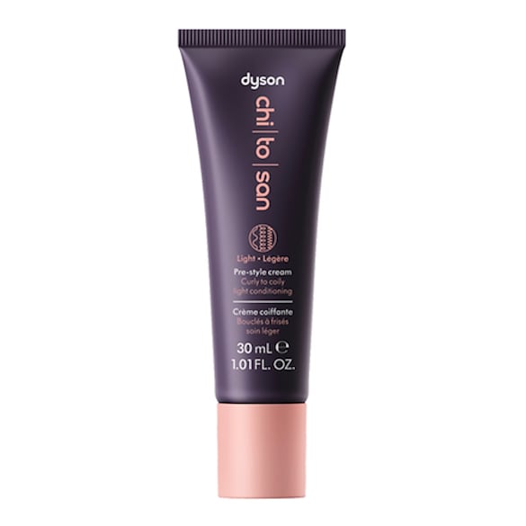 Chitosan - Crema pre-style  Capelli ricci o molto ricci,  Formula leggera, mini, DYSON