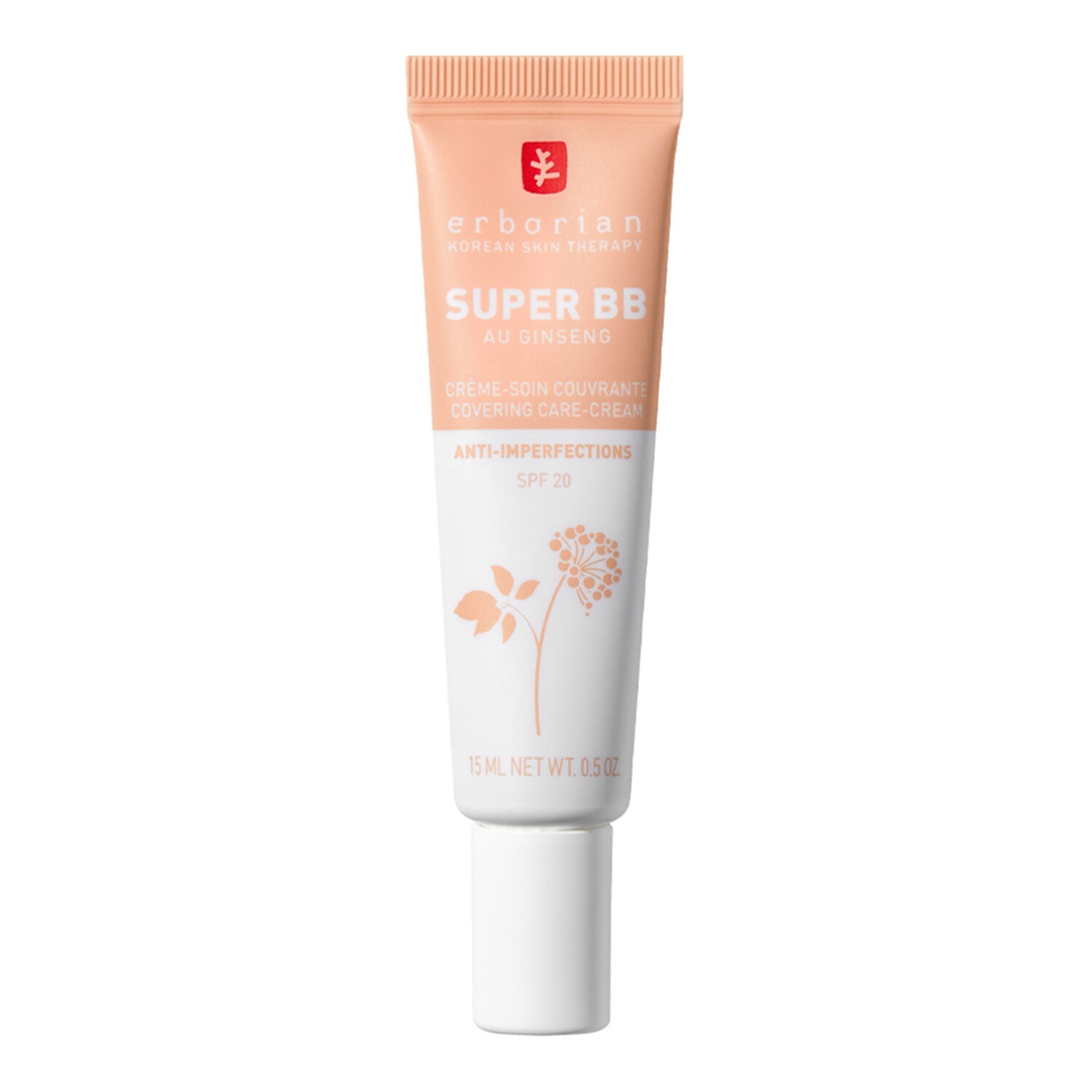 ERBORIAN - Super BB Au Ginseng Mini - Mini krycí BB krém proti nedokonalostem