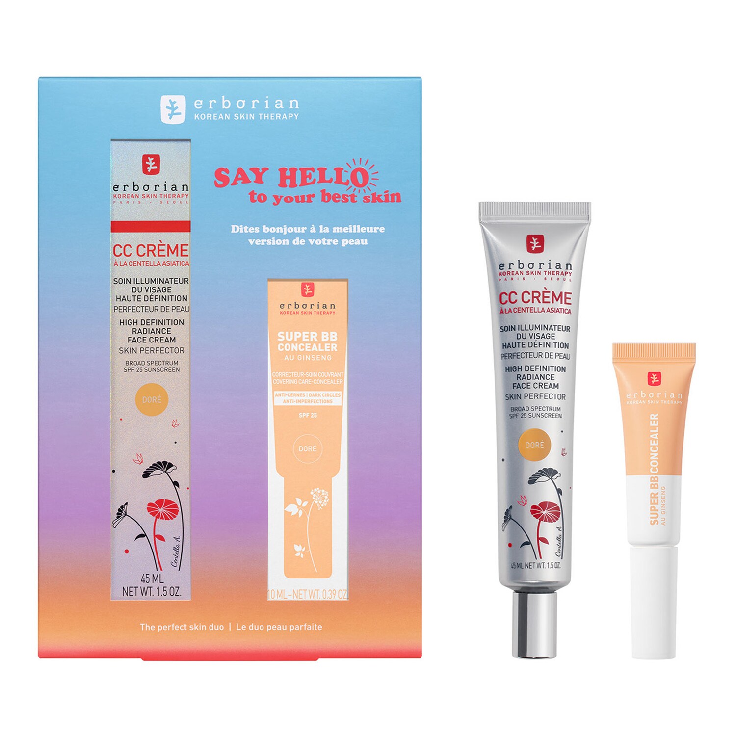 ERBORIAN - Kit CC Crème x Super BB Concealer – Dokonalé pleťové duo