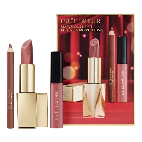 Marvelous Lip Kit Holiday Makeup Gift Set, Estee Lauder