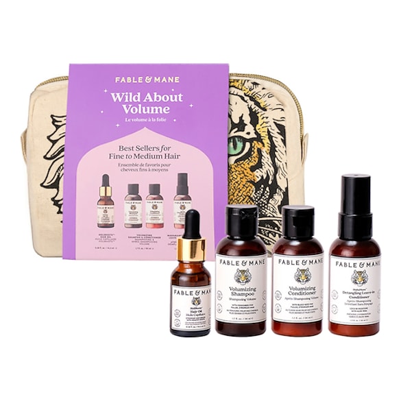 Wild About Volume - Coffret routine hydratante, cheveux fins à medium, FABLE & MANE