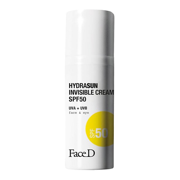 HYDRASUN INVISIBLE CREAM SPF50 - Crema solare viso e contorno occhi, FACE D