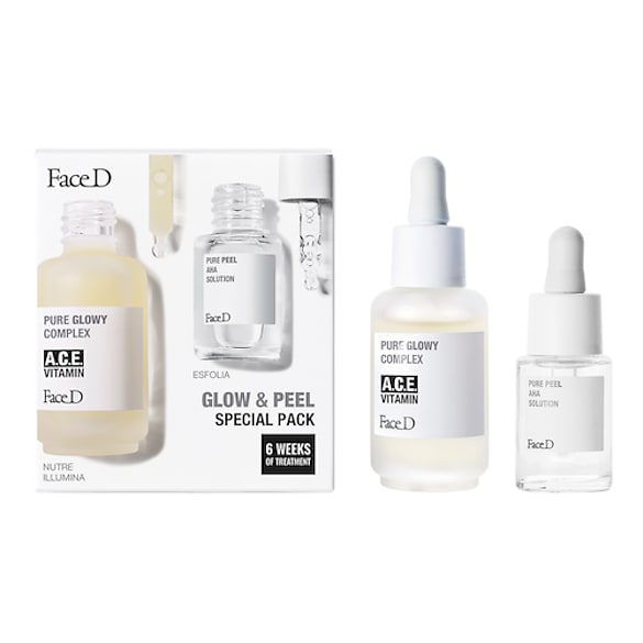 Glow & Peel - Special pack illuminante esfoliante , FACE D