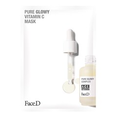 Pure Glowy Vitamin C Mask - Maschera viso illuminante , FACE D