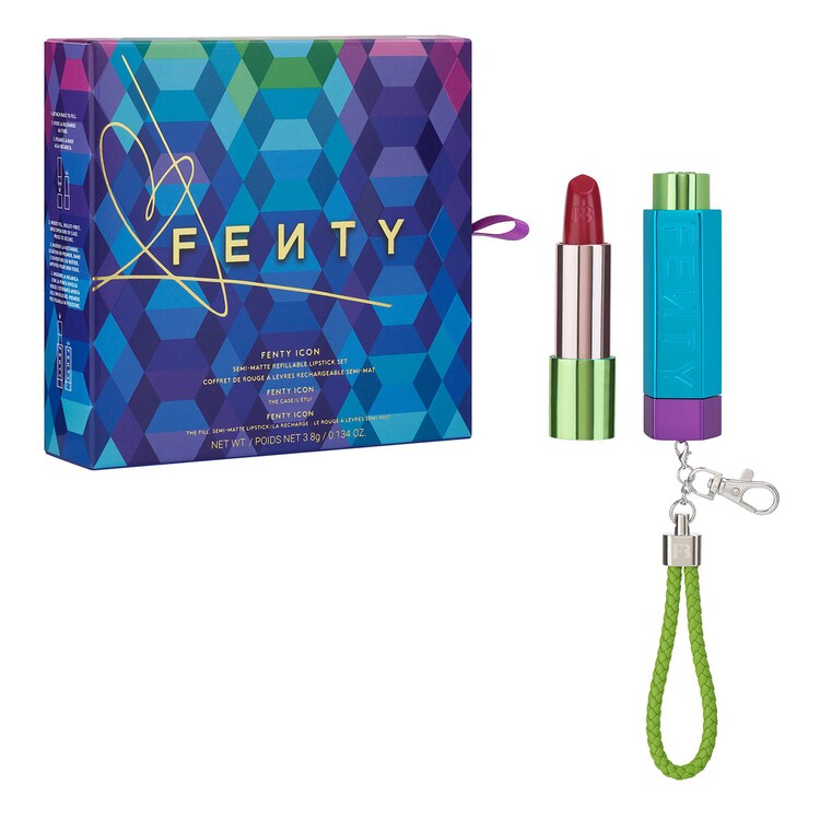 Fenty Icon The Semi-Matte Refillable Lipstick - Zestaw do makijażu
