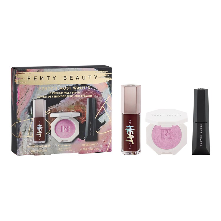 FENTY'S MOST WANT'D Set - Set de 3 produse pentru buze, ten si ochi