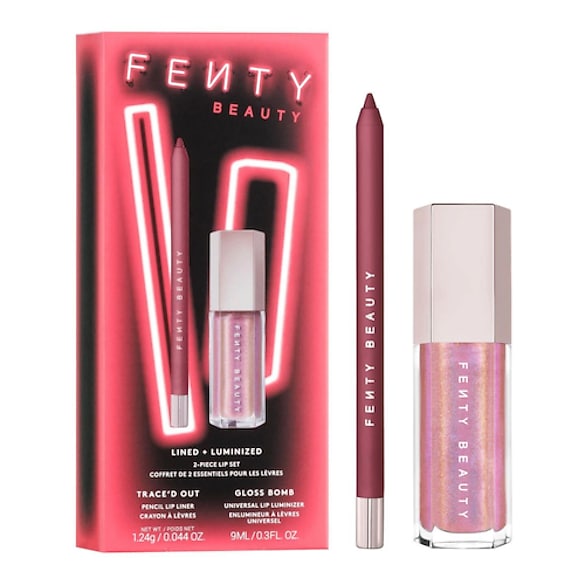 Lined + Luminized Duo - Lápiz de labios Trace'd Out y Gloss Bomb, Fenty Beauty