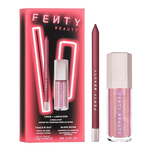 Fenty Beauty - Lined + Luminized Duo - Μολύβι Χειλιών Trace'd Out και Gloss Bomb