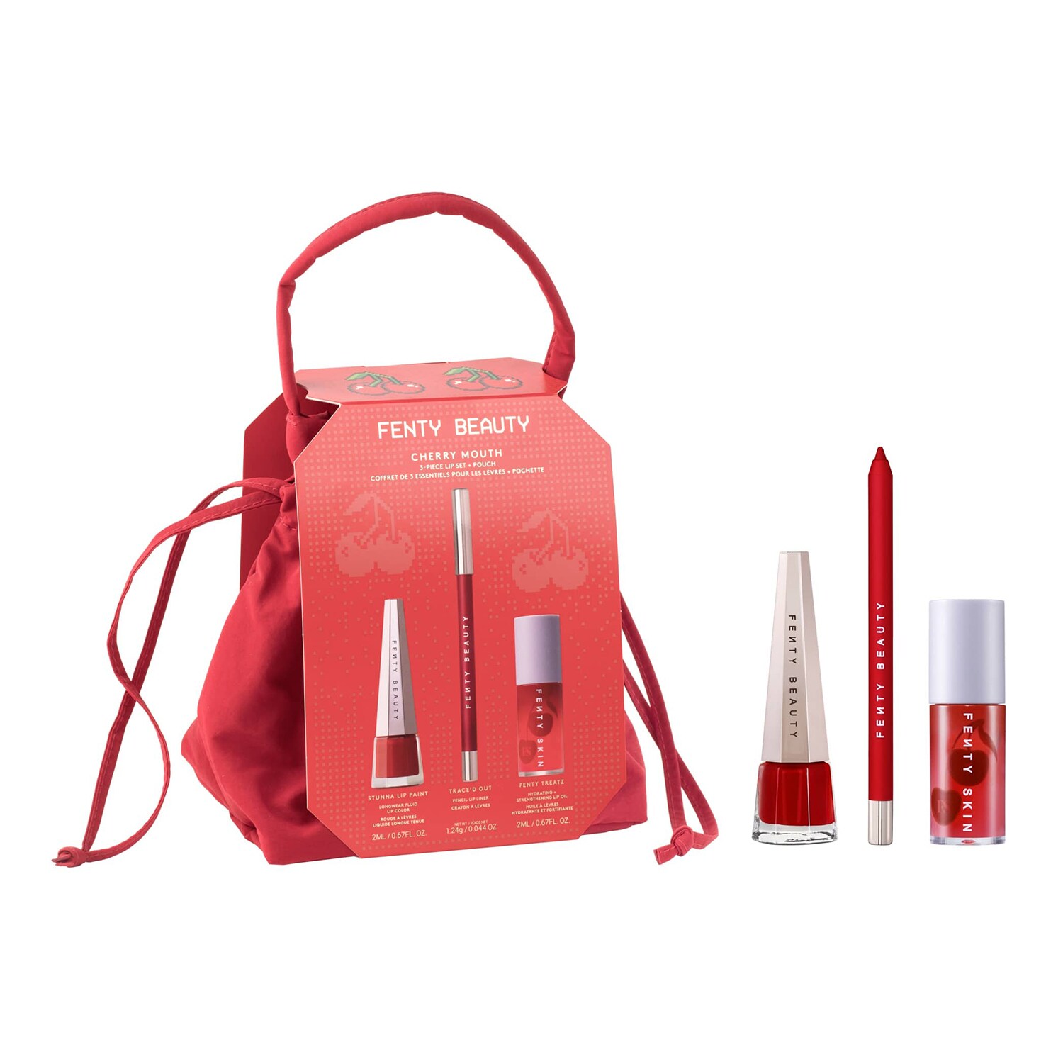 FENTY BEAUTY - Cherry Mouth – Sada na rty