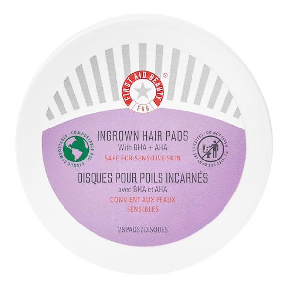 Ingrown Hair Pads - Rondeller til indgroede hår, 60 stk., FIRST AID BEAUTY