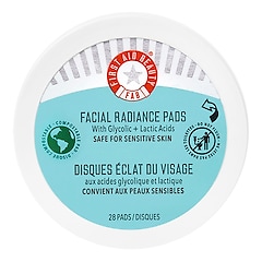 Facial Radiance Pads - Disques éclat du visage aux Acides Glycolique + Lactique , FIRST AID BEAUTY