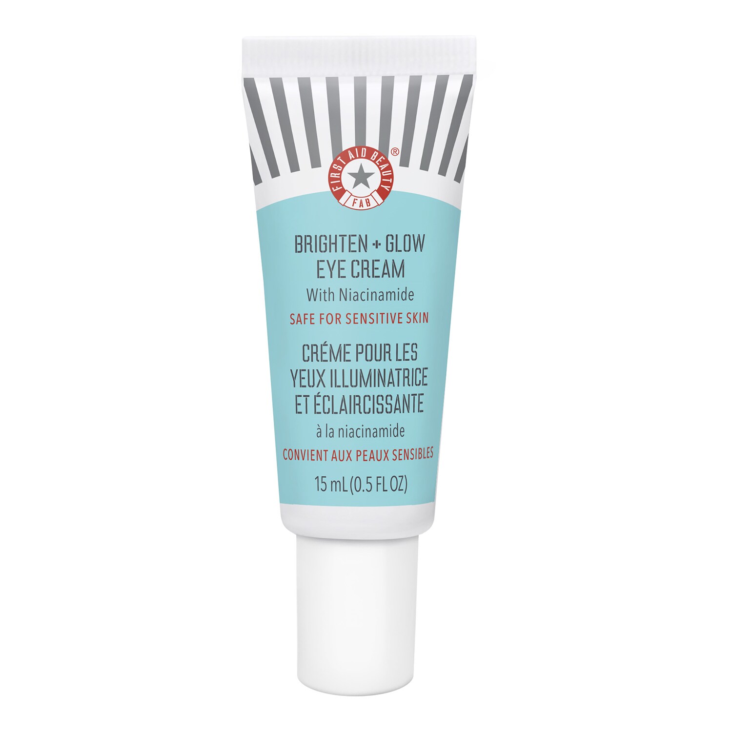 FIRST AID BEAUTY - Brighten + Glow – Rozjasňující krém na okolí očí s niacinamidem