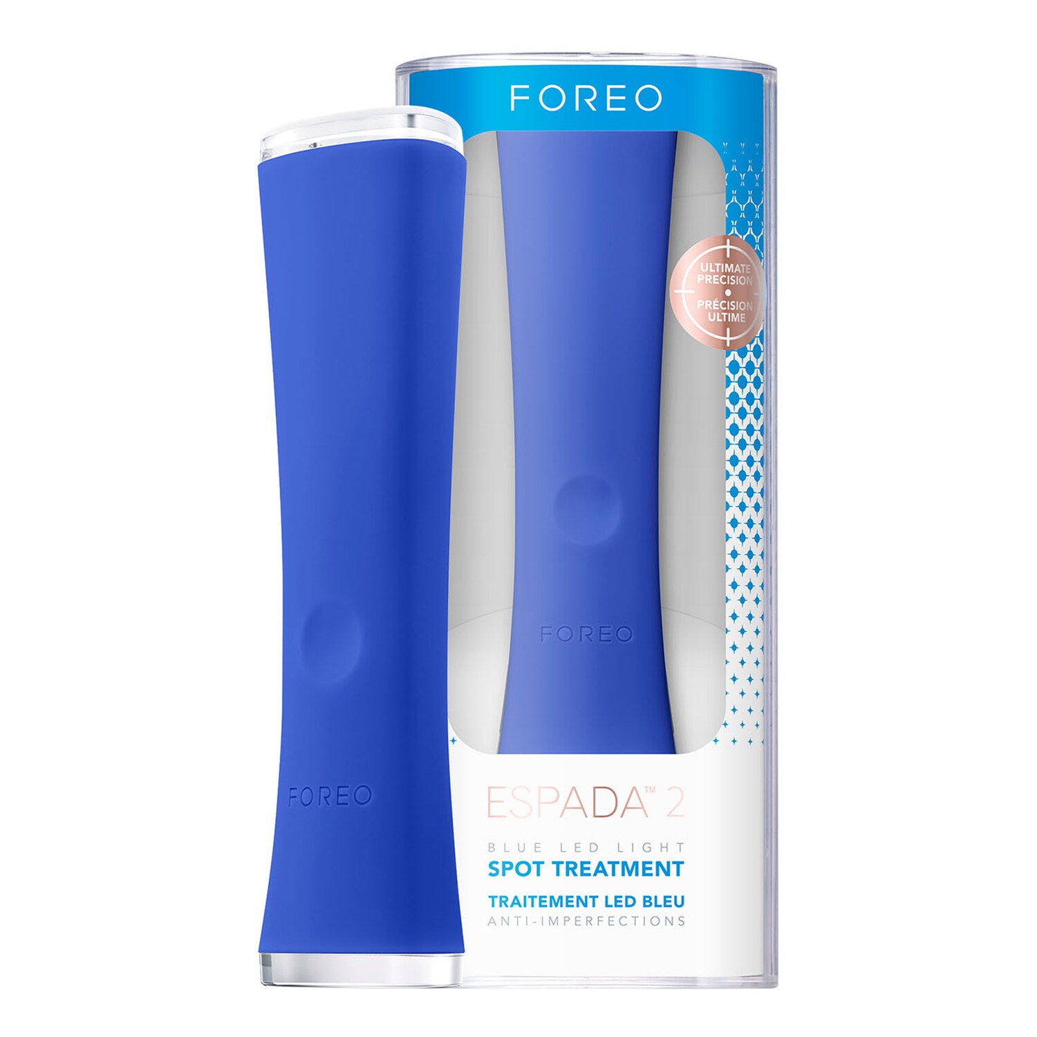 FOREO ESPADA™ 2 pero s modrým světlem pro zmírnění projevů akné Cobalt Blue 1 ks