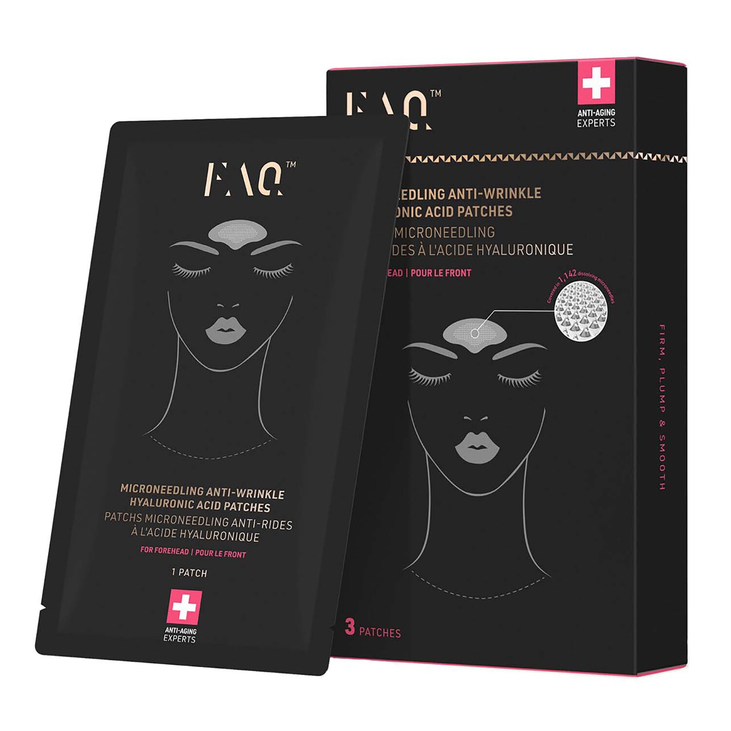 FOREO - FAQ™ Mikrojehličkové náplasti na čelo proti vráskám s kyselinou hyaluronovou