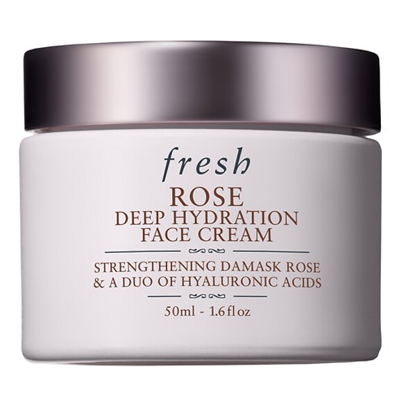 Rose Face Cream - Krem nawilżający z ekstraktem z róży i kwasem hialuronowym, FRESH