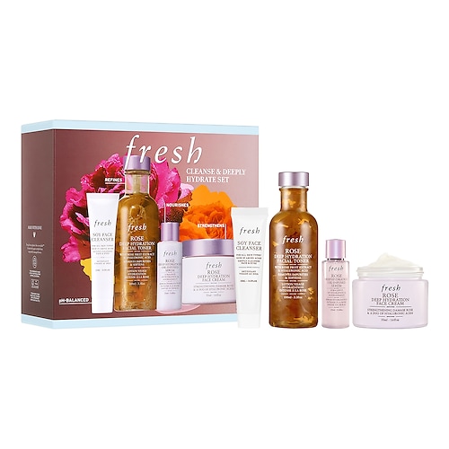 Fresh - Cleanse & Deeply Hydrate Set - Hydration bestseller set