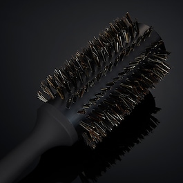 Brosse Ronde Poils Naturels - Lissage Cheveux Mi-Longs, Courts