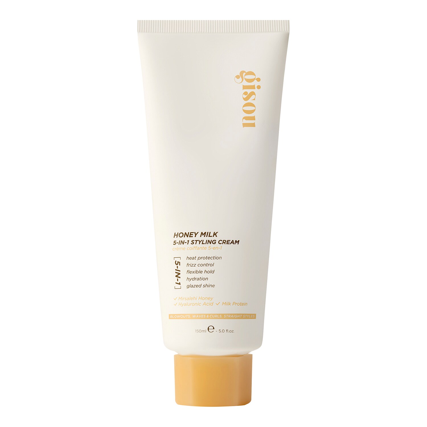 GISOU - Honey Milk Styling Cream - Stylingový krém 5 v 1