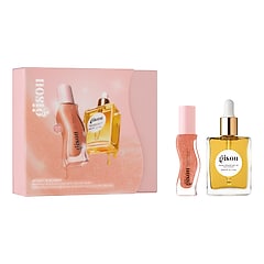 Glossy & Glazed - Coffret duo huile cheveux et huile à lèvres, GISOU
