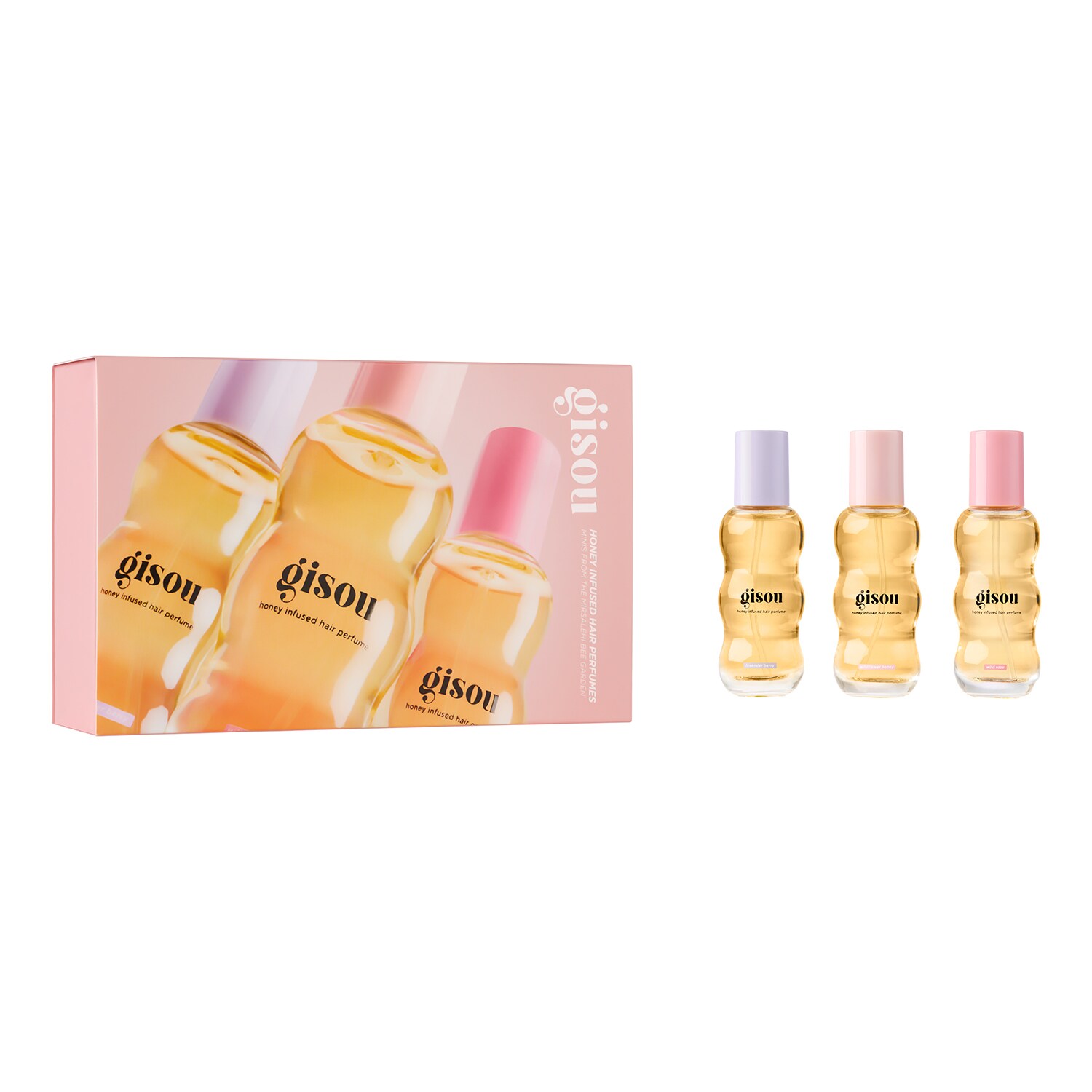 GISOU - Honey Infused Hair Perfumes – Sada mini parfémů na vlasy