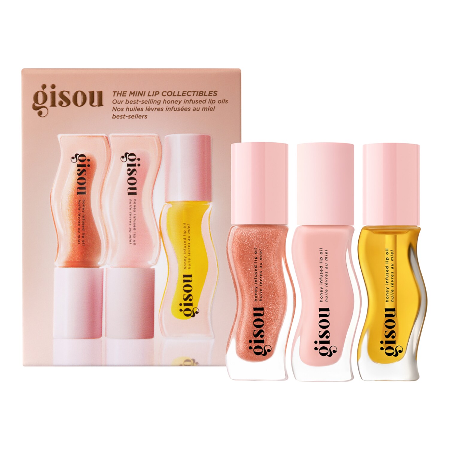 E-shop GISOU - The Mini Lip Collectibles - Sada 3 olejů na rty