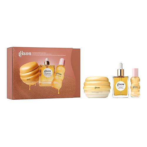 Gisou - On-The-Go Honey Hair Trio - Σετ προϊόντων περιποίησης μαλλιών με μέλι | 15 ml