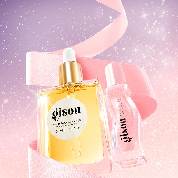 Honey Gloss & Go Duo - Σετ λάδι μαλλιών και λάδι χειλιών
