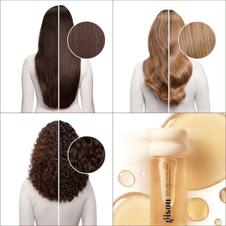 Honey Gloss Collagen Drops - Huile Cheveux