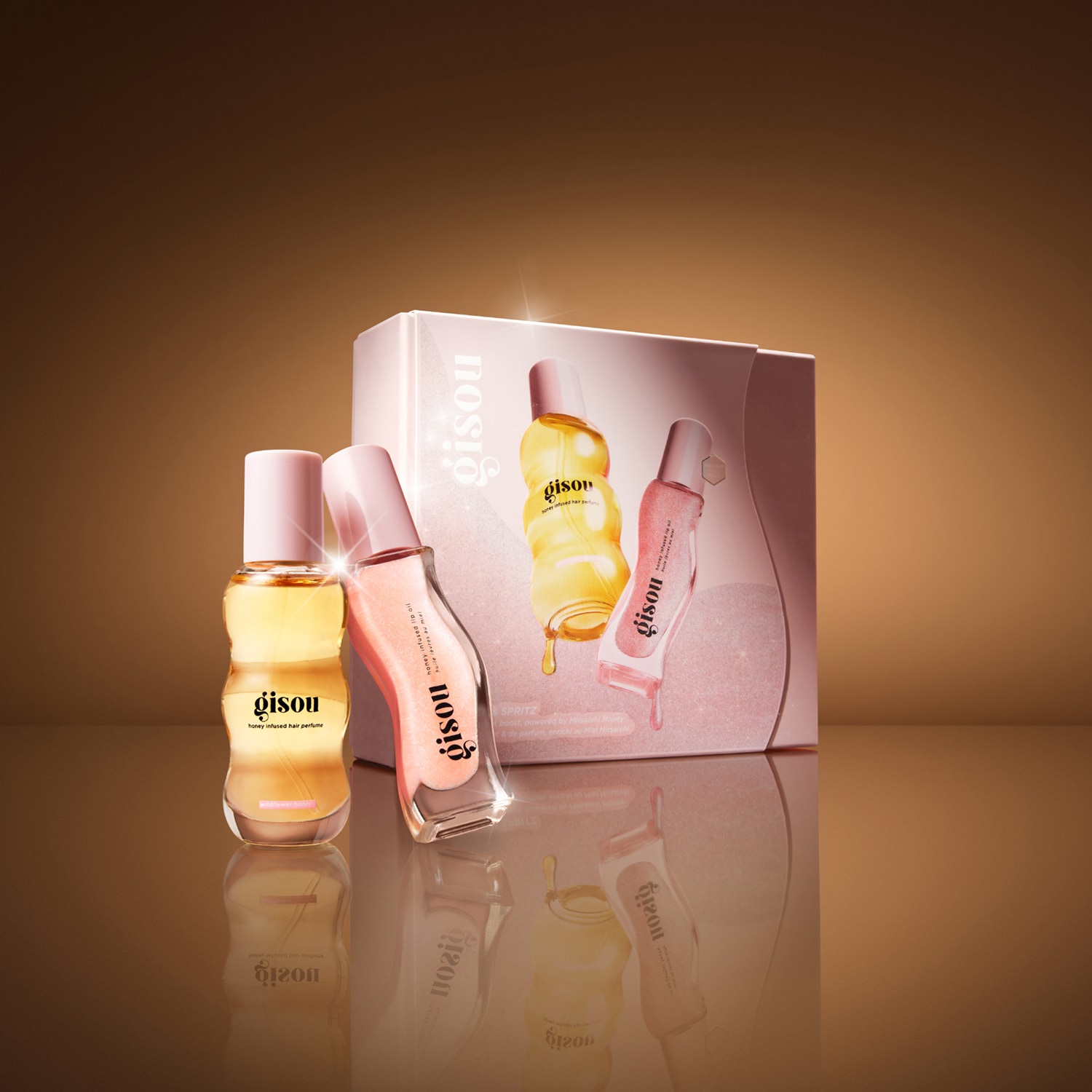 Sparkle & Spritz - Coffret duo parfum cheveux et huile à lèvres - 15ml + 8ml