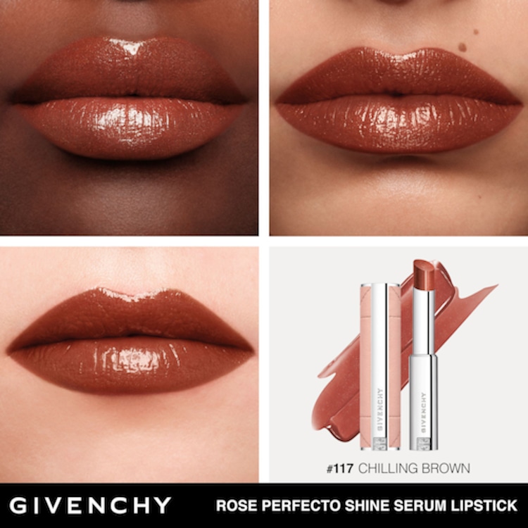 Rose Perfecto Shine Serum Lipstick - Rouge à lèvres brillant et soin