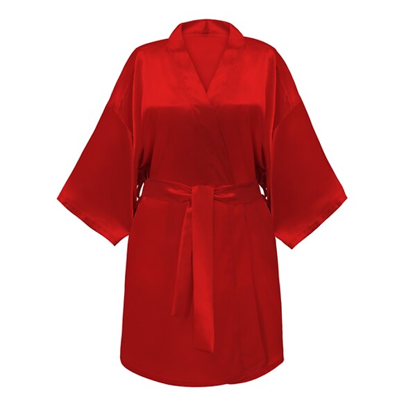 Kimono Style Satin Bathrobe - Szlafrok, GLOV