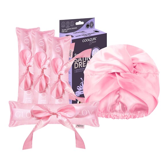 COOLCURL TM Sweet Satin Dreams Hair Set - zestaw do kręcenia włosów na zimno, GLOV