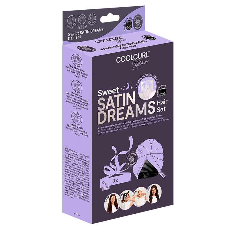 CoolCurl Sweet Satin Dreams Hair Set - zestaw do włosów