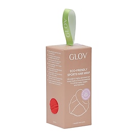 Eco-Friendly Sports Hair Wrap Red - Sportowy lekki turban do włosów
