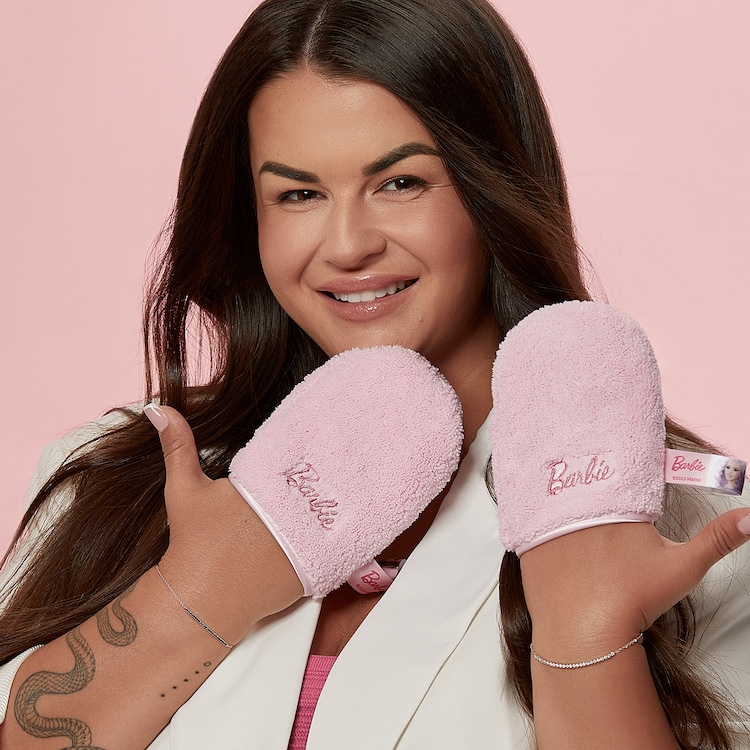 Water-Only Skin Cleansing Mitt Rossy Barbie - Rękawica do zmywania makijażu 
