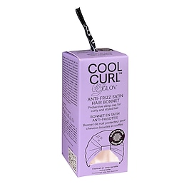 Anti-Frizz Satin Hair Bonnet Pink - Satynowy czepek do włosów