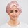 Anti-Frizz Satin Hair Bonnet Pink - Satynowy czepek do włosów