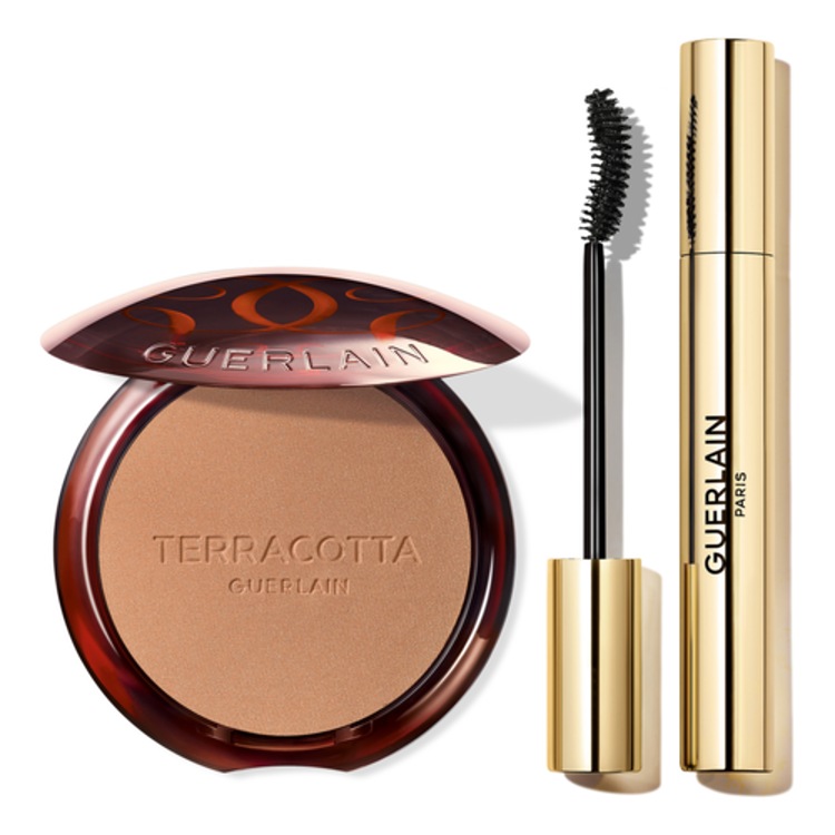 La poudre Bronzante Terracotta & Le mascara noir G - Coffret maquillage