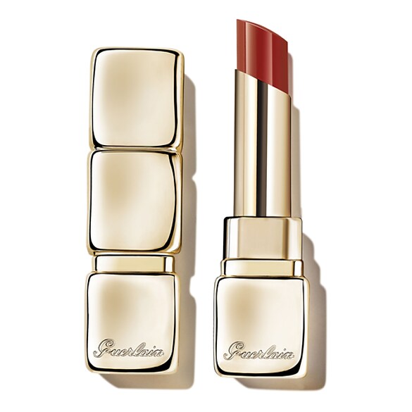 KissKiss Shine Bloom - Rossetto brillante 95% di ingredienti di origine naturale, GUERLAIN