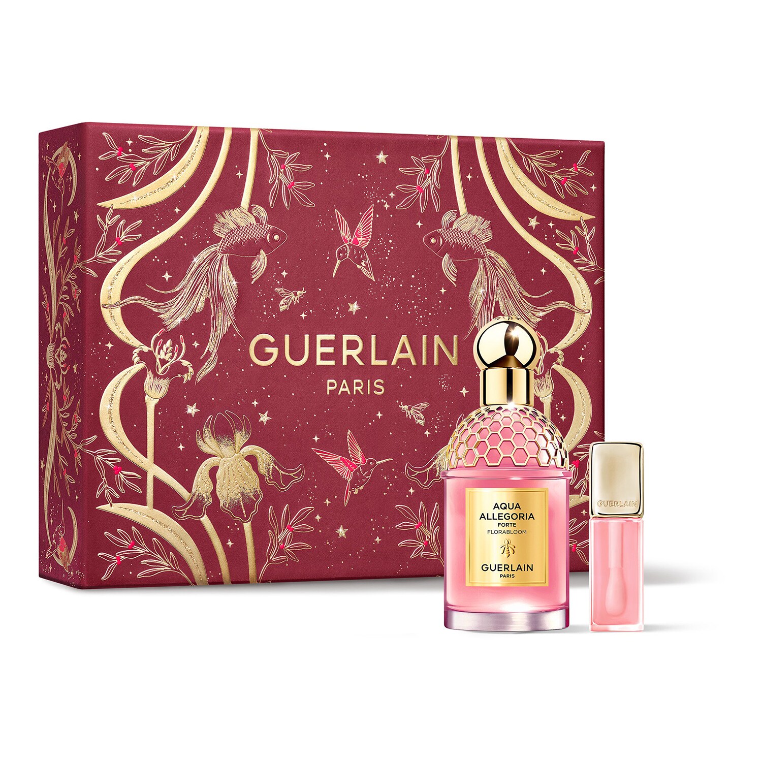 GUERLAIN - Aqua Allegoria Florabloom Forte – Dárková sada s parfémovanou vodou a KissKiss