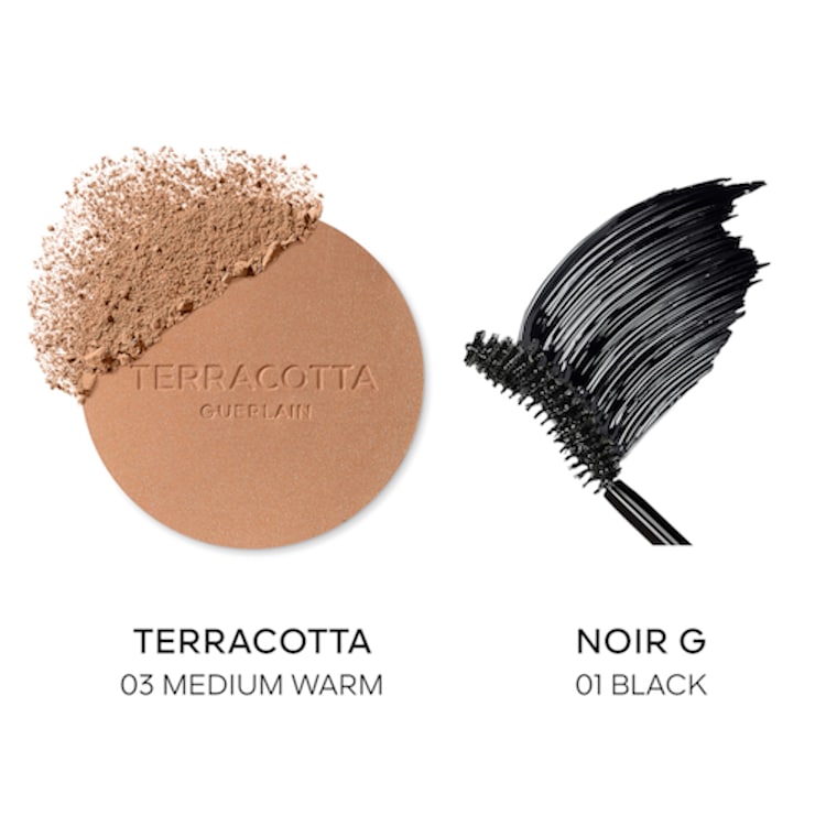 La poudre Bronzante Terracotta & Le mascara noir G - Coffret maquillage
