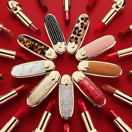 Rouge G Blooming Denim - La cover gioiello con doppio specchio