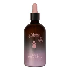 Işıltılı G&uuml;ll&uuml; V&uuml;cut İksiri Pembe - Nemlendirici V&uuml;cut Yağı, GULSHA